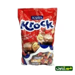 شکلات کراک روشن با مغز بادام زمینی بسته 1 کیلوگرمی